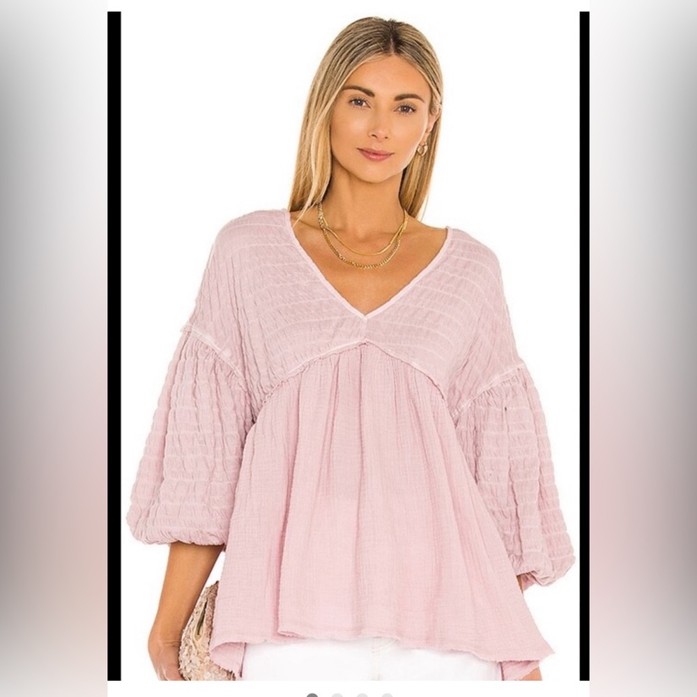 Free People WE THE FREE Flower Power Top in Daytime size M